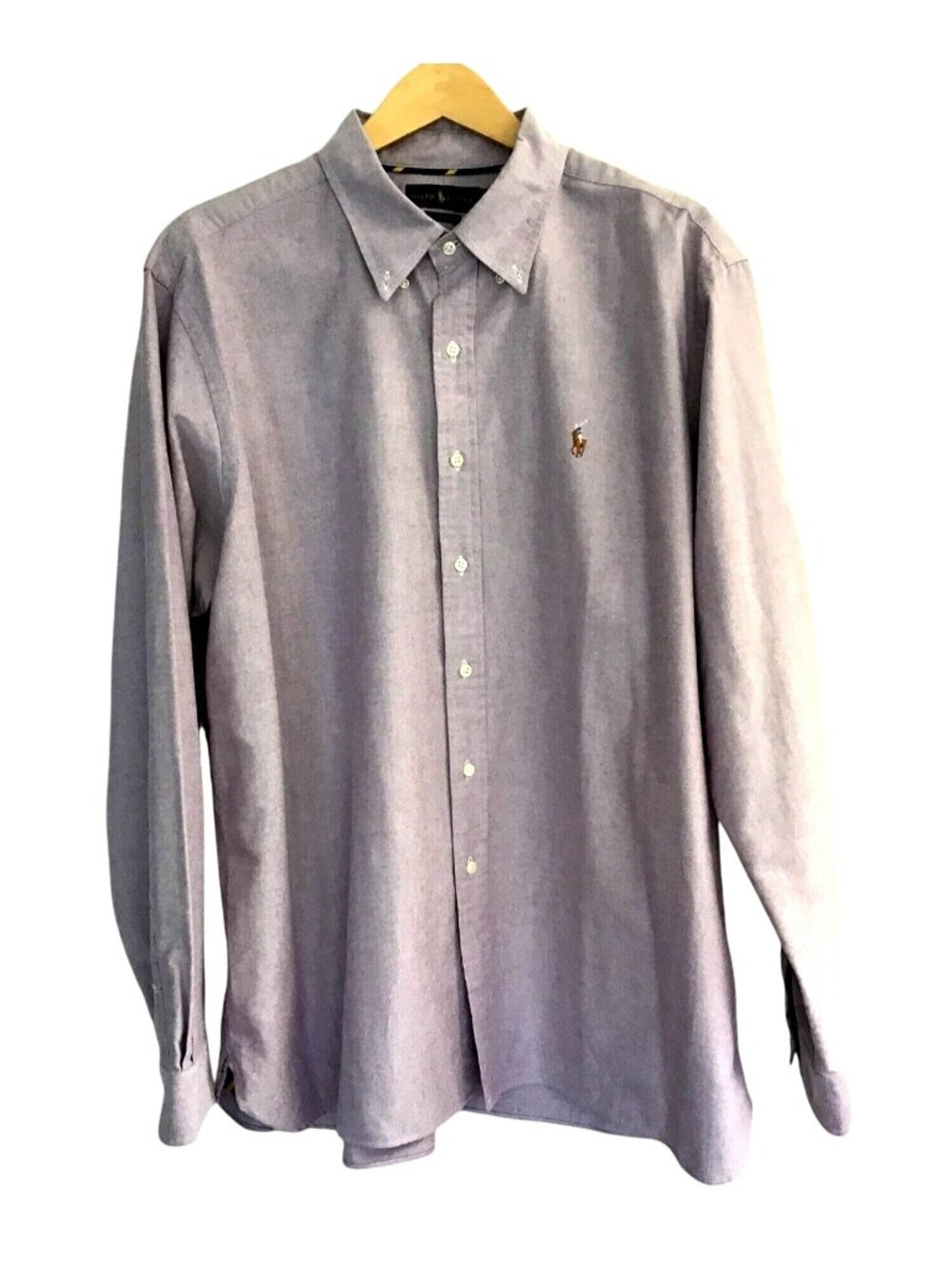 RALPH LAUREN MENS PURPLE CLASSIC FIT COTTON LONG SLEEVE BUTTON DOWN SHIRT SZ XXL